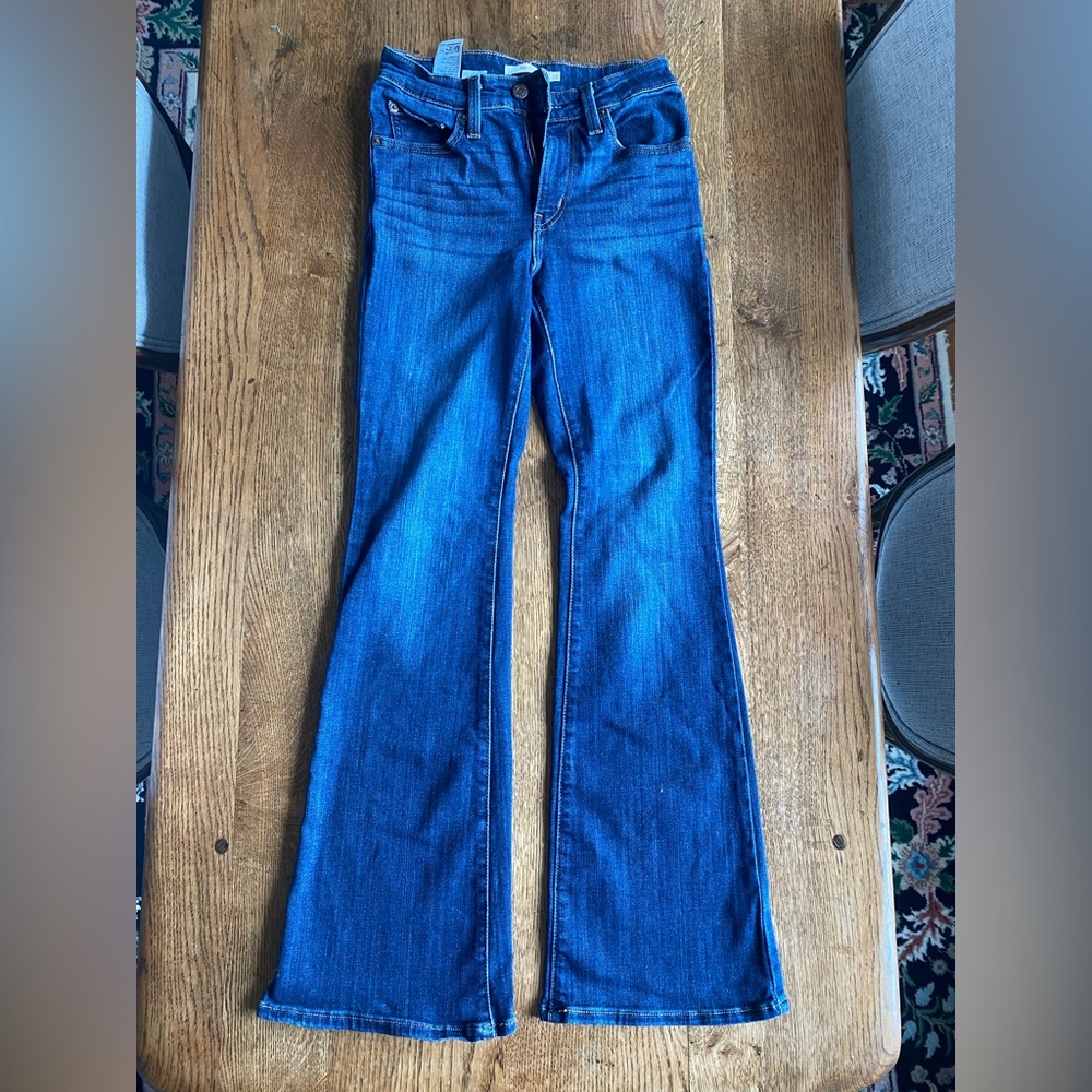 Levis 726 dark wash Blue Flare Jeans size 26